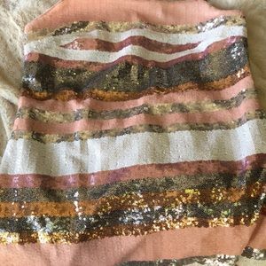 Vince Camuto pink sequin dress size 10